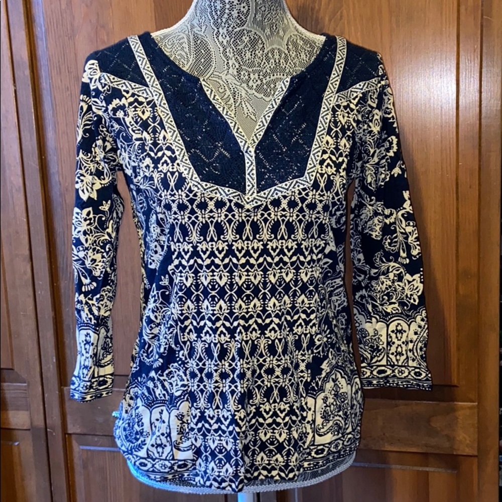 Lucky brand quarter sleeve shirt